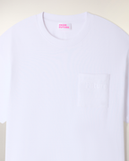 Camiseta De Cuello Redondo Con Bolsillo