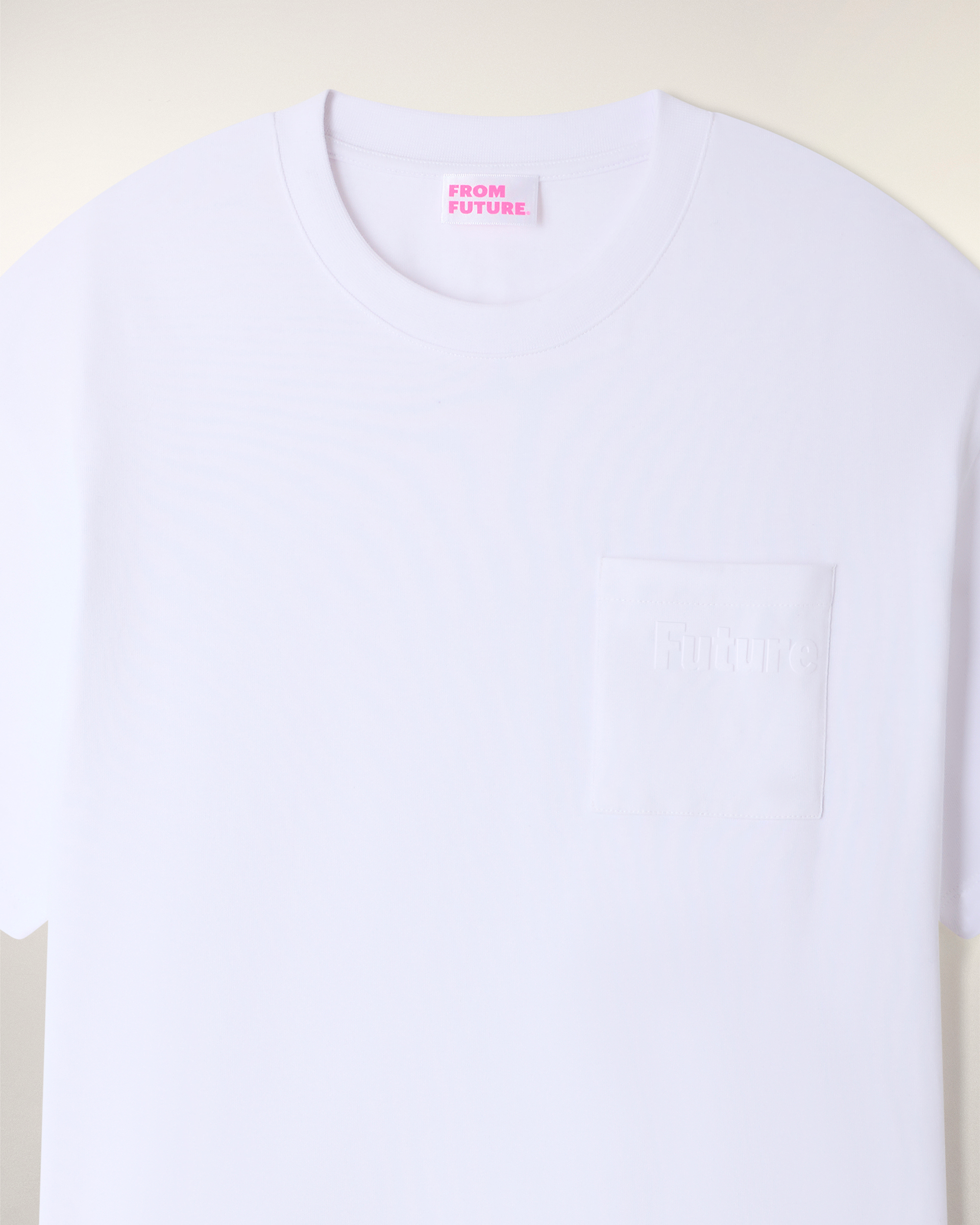 Camiseta De Cuello Redondo Con Bolsillo