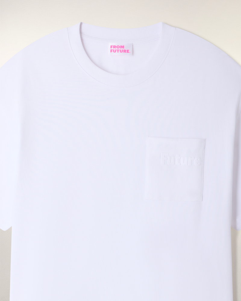 T-Shirt Col Rond À Poche