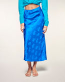 Jupe Mi-Longue - Ocean Jacquard