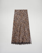 Falda midi - Winter Leopard - Mujer