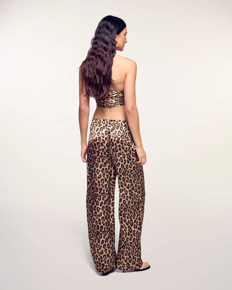 Pantalon Large Leopard
