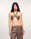 Pantalon Large Leopard