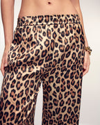 Pantalon Large Leopard