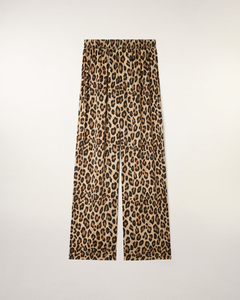 Pantalon Large Leopard