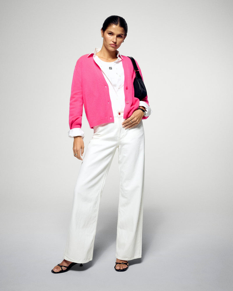 Pull Cardigan - Solar Pink - Femme