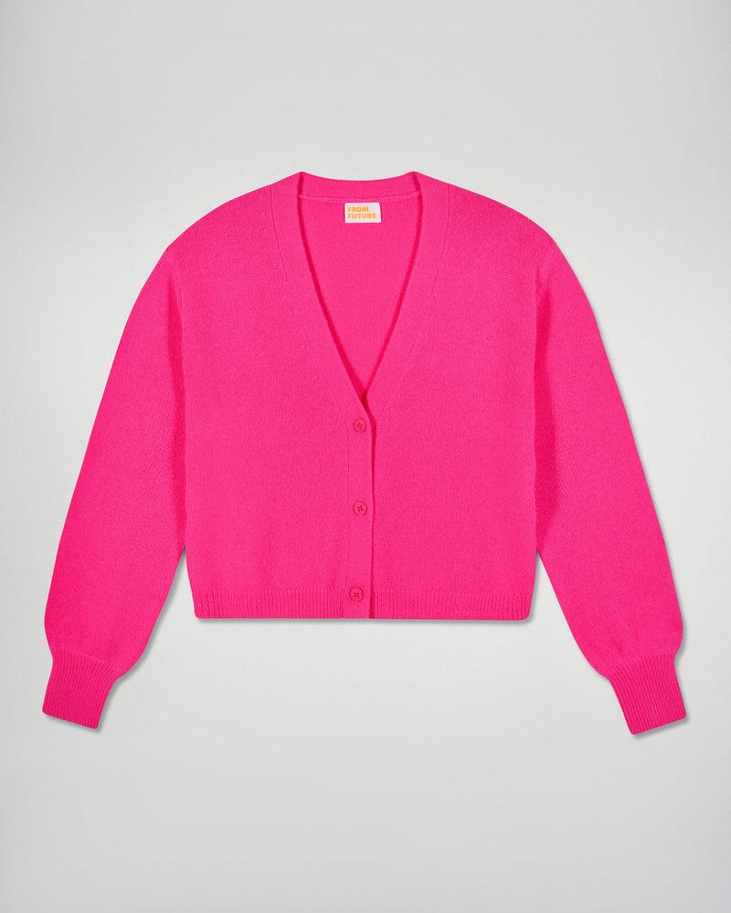 Pull Cardigan - Solar Pink - Femme