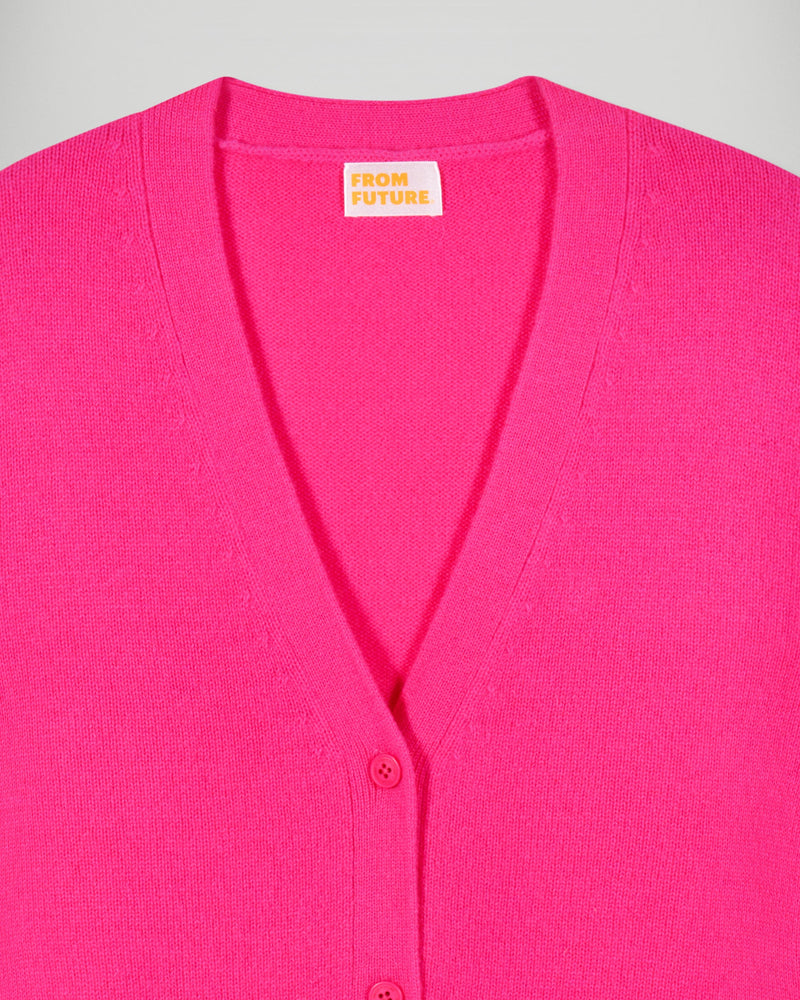 Pull Cardigan - Solar Pink - Femme