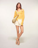Pull Cardigan À Strass