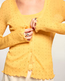 Pull Cardigan À Strass