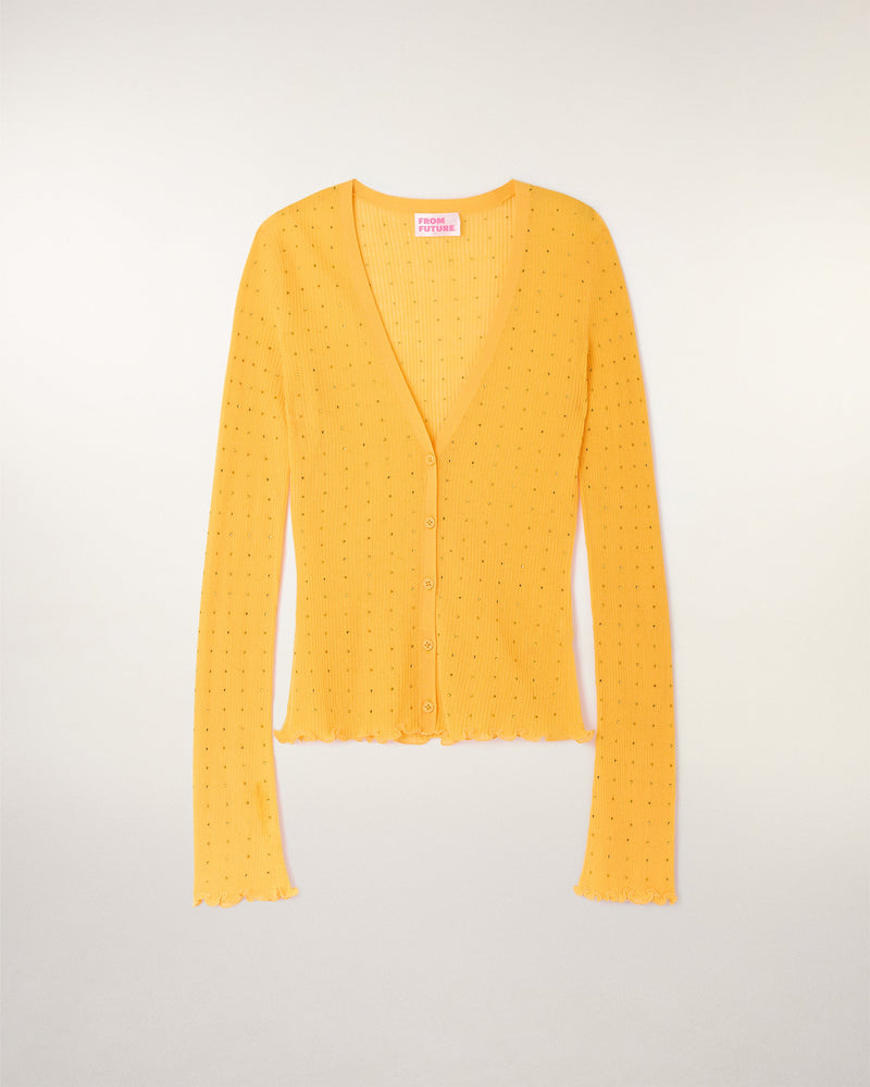 Pull Cardigan À Strass