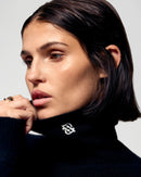 Pull Col Roulé - Noir - Femme