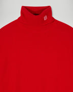 Pull Col Roulé - Hot Red - Femme