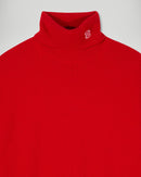 Pull Col Roulé - Hot Red - Femme