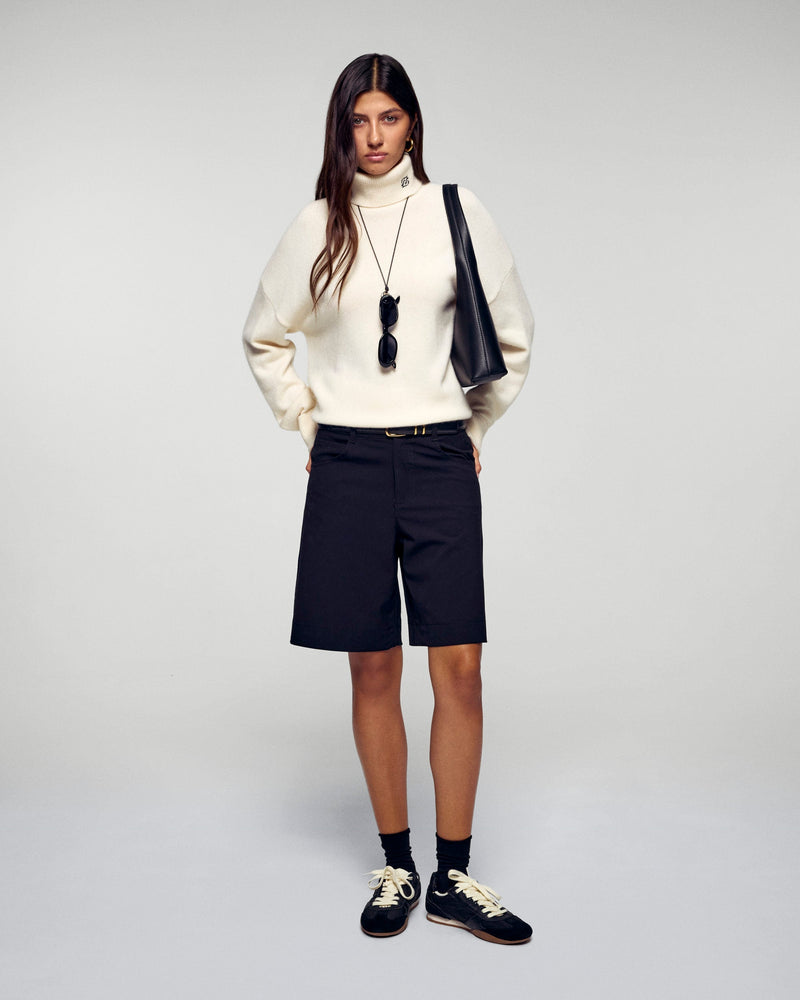 Pull Col Roulé - Ecru - Femme