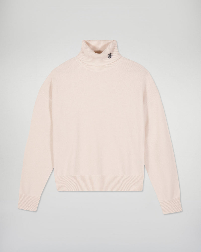 Pull Col Roulé - Ecru - Femme