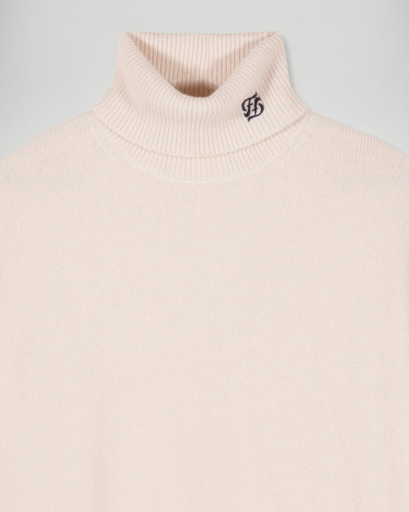 Pull Col Roulé - Ecru - Femme