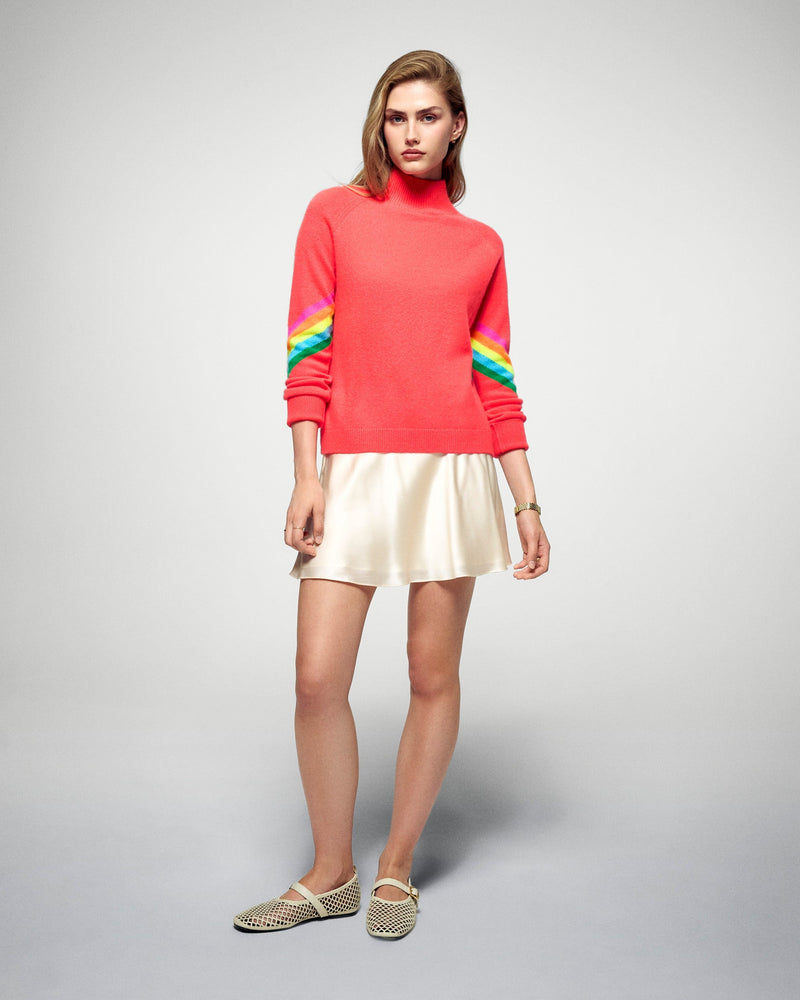 Pull Col Montant - Cosmic Coral - Femme