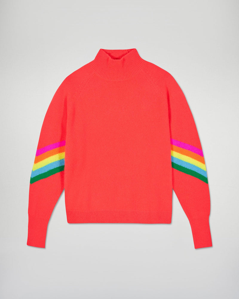 Pull Col Montant - Cosmic Coral - Femme