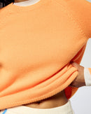 Pull Col Rond - Peachy Orange - Femme