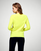 Maglione Girocollo - Giallo Fluo - Donna