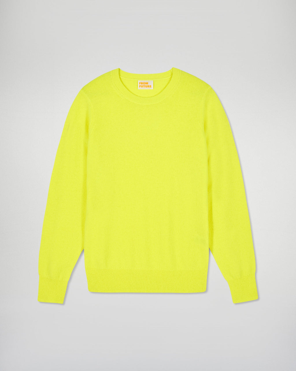 Maglione Girocollo - Giallo Fluo - Donna