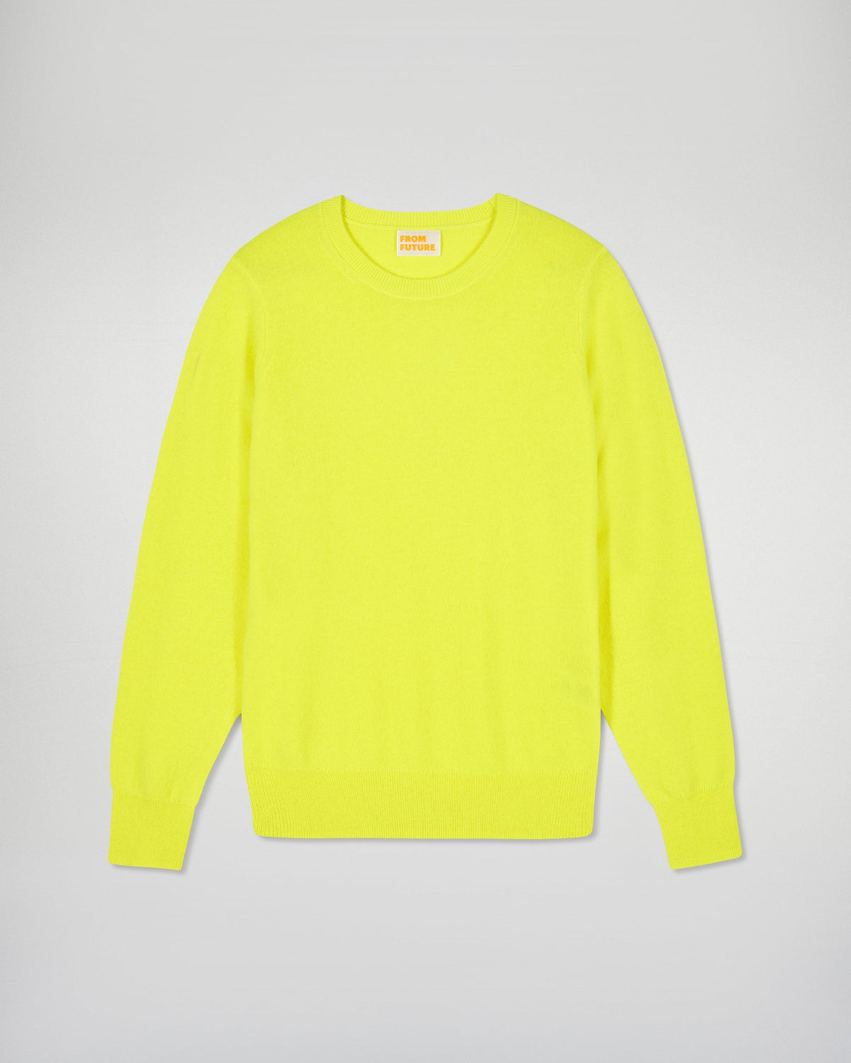 Maglione Girocollo - Giallo Fluo - Donna