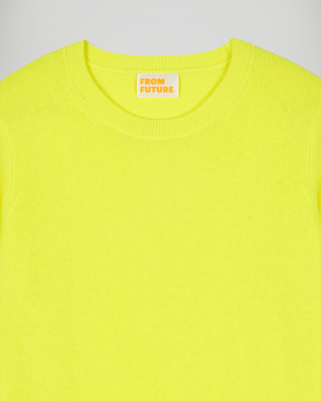 Maglione Girocollo - Giallo Fluo - Donna