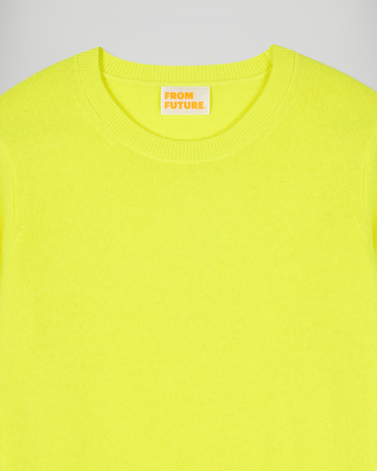 Maglione Girocollo - Giallo Fluo - Donna