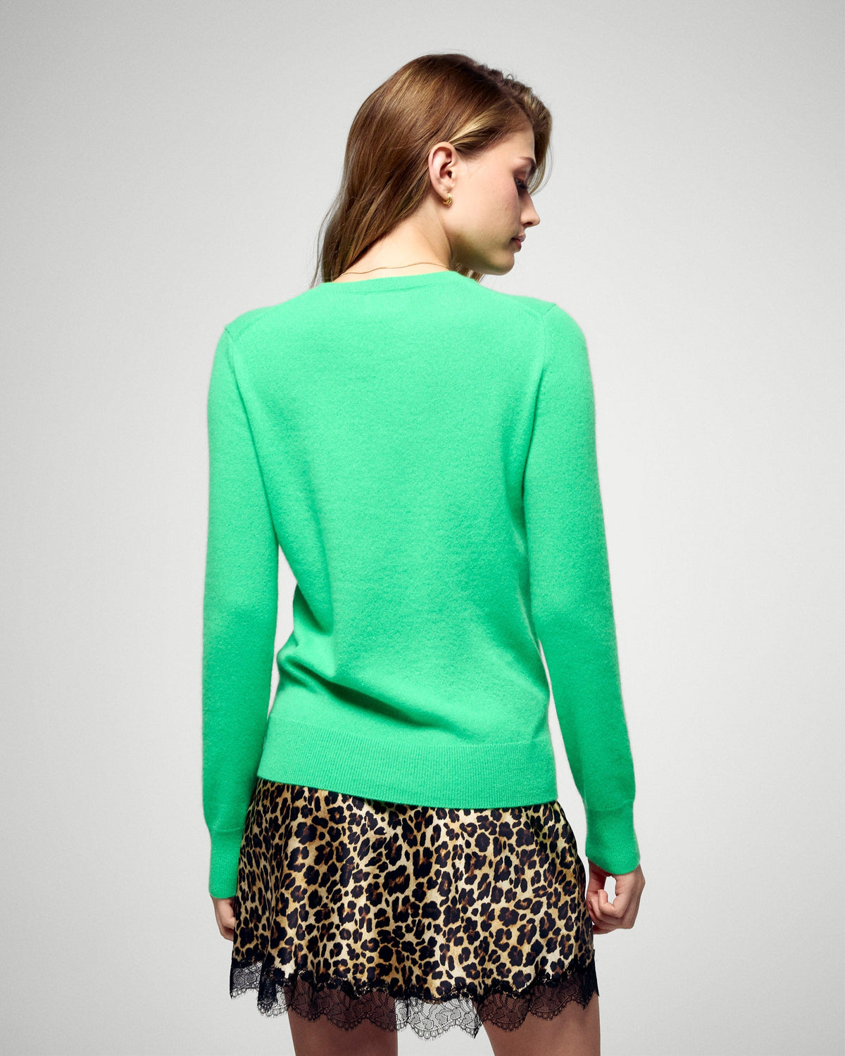 Pull Col Rond - Cosmic Green - Femme