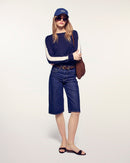 Pull Col Rond Bandes