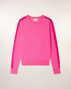 Pull Col Rond Bandes - Love Pink