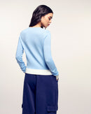 Pull Col Rond Bicolore