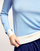 Pull Col Rond Bicolore
