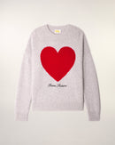 Pull Col Rond Coeur Broderie "From Future"