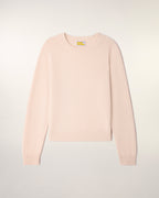Pull Col Rond Coeur Jacquard - Sable