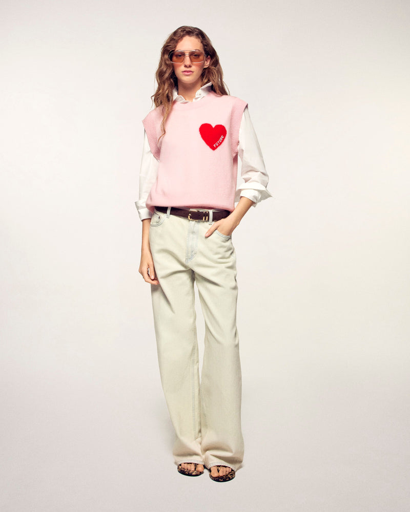 Pull Sans Manches Coeur