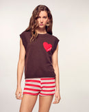 Pull Sans Manches Coeur