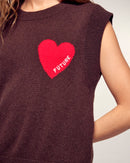 Pull Sans Manches Coeur