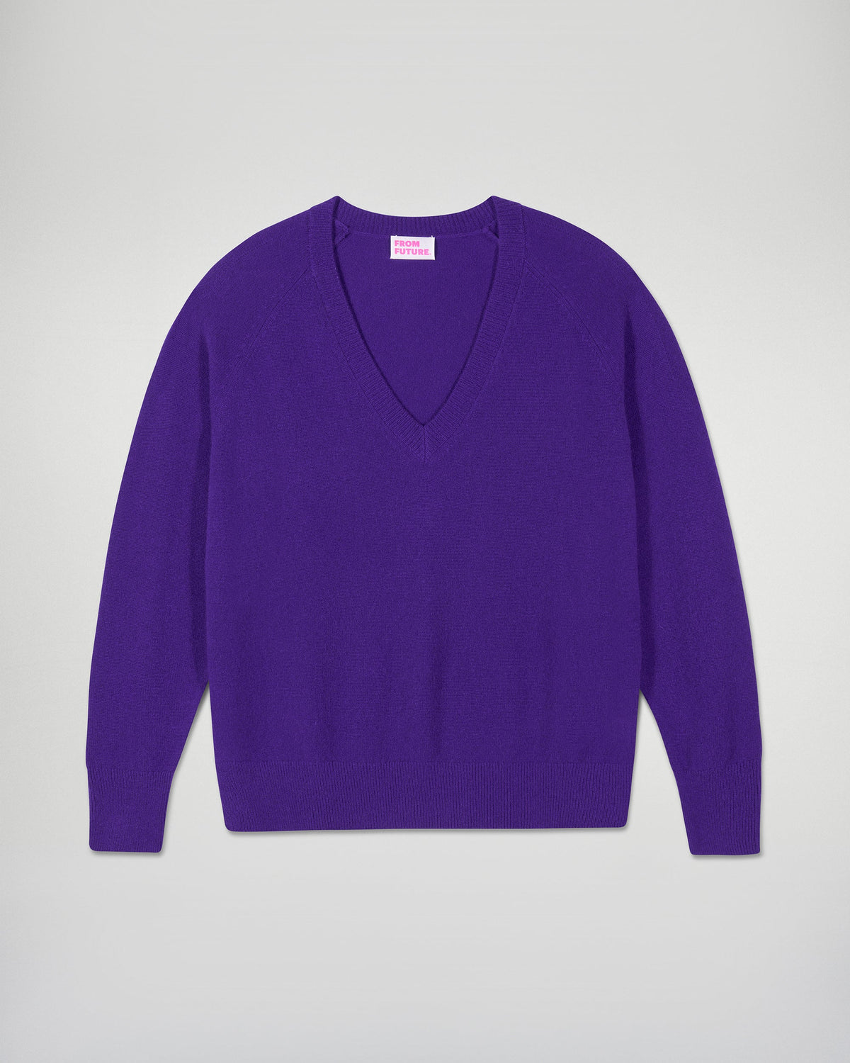 Pull Col V - Velvet Purple - Femme