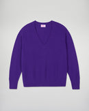Pull Col V - Velvet Purple - Femme