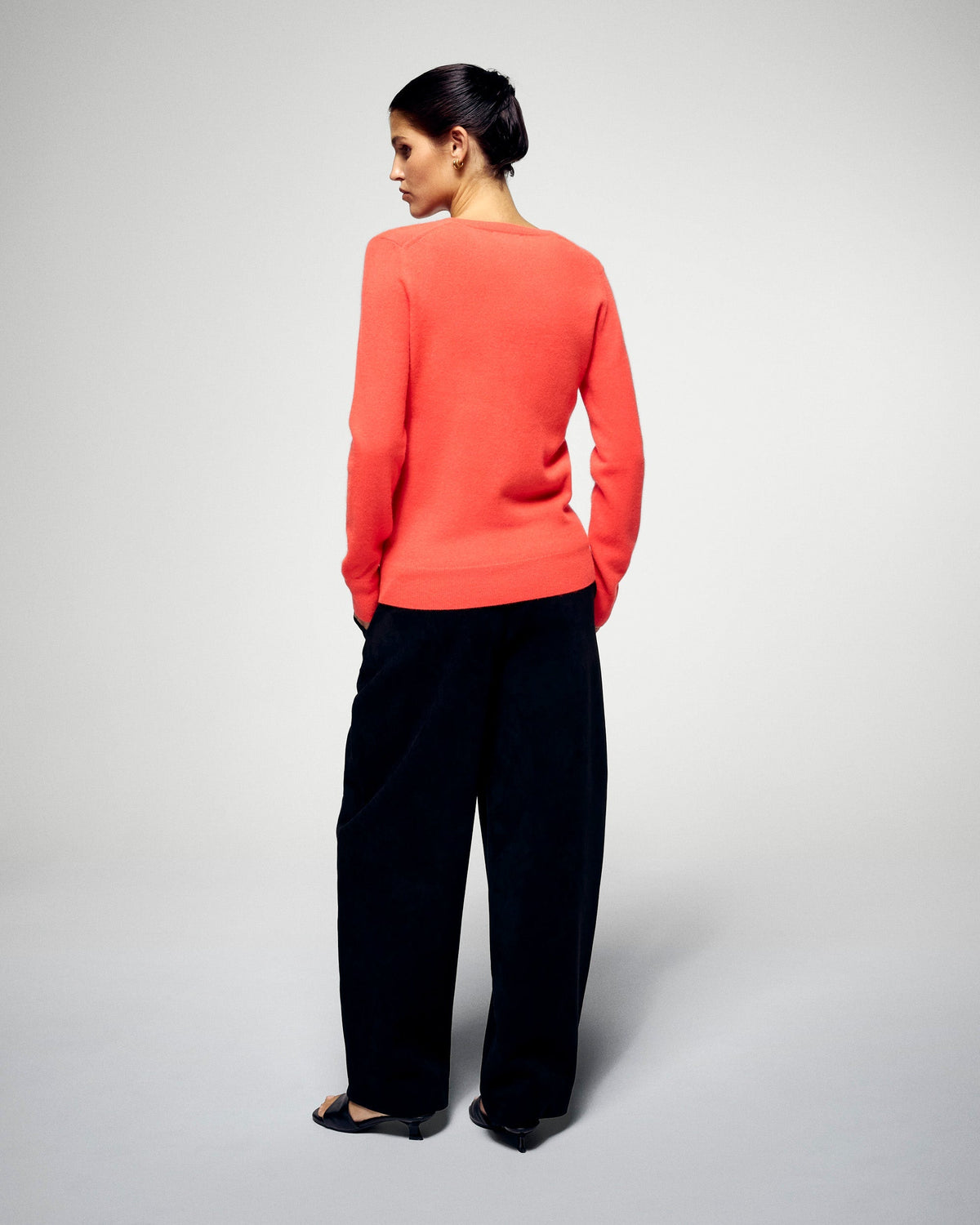 V-Neck Jumper - Cosmic Orange - Women