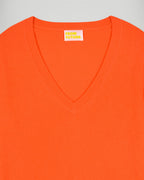V-Neck Jumper - Cosmic Orange - Women