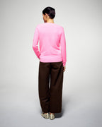 Jersey de cuello en V - Fantasy Pink - Mujer