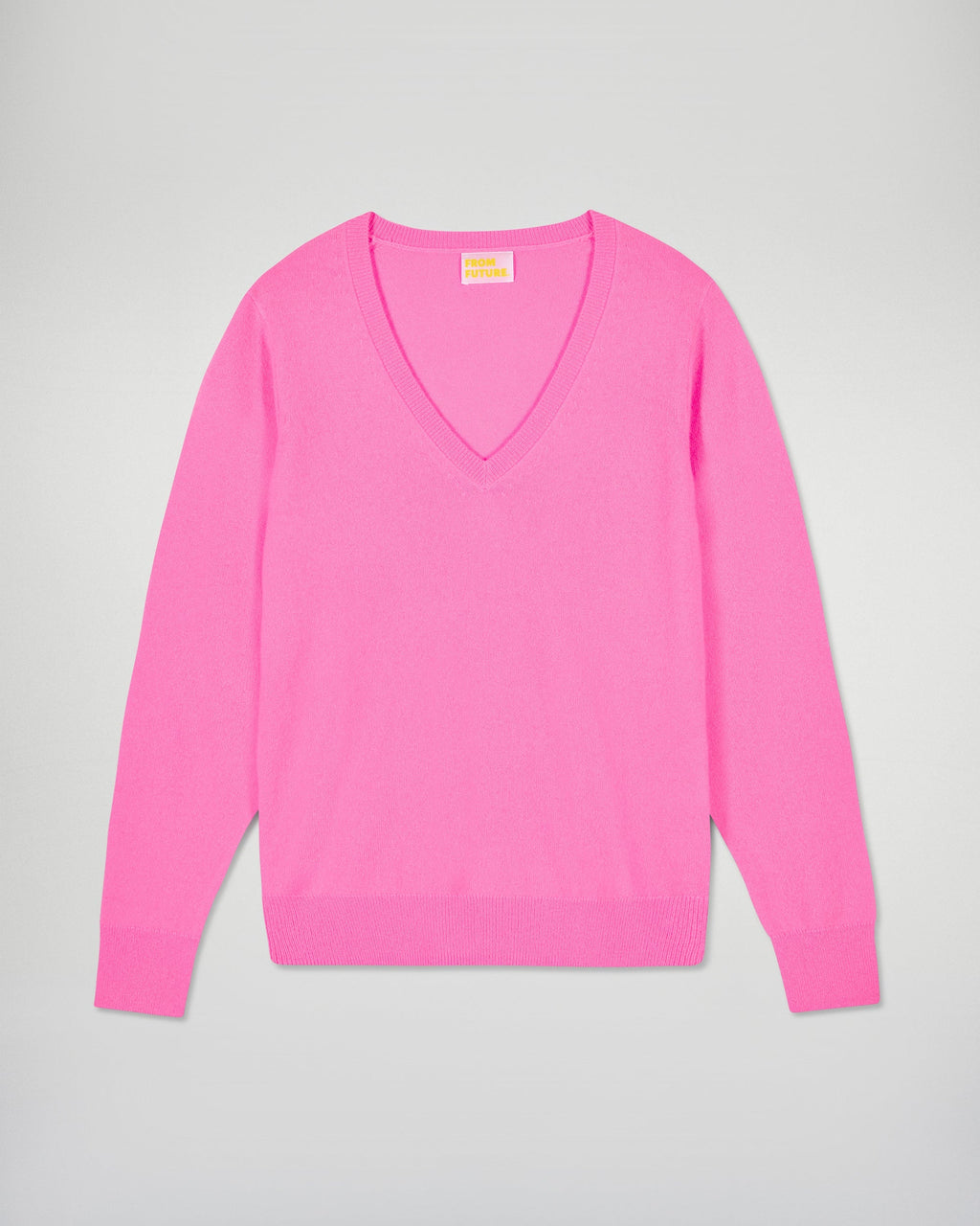 Jersey de cuello en V - Fantasy Pink - Mujer