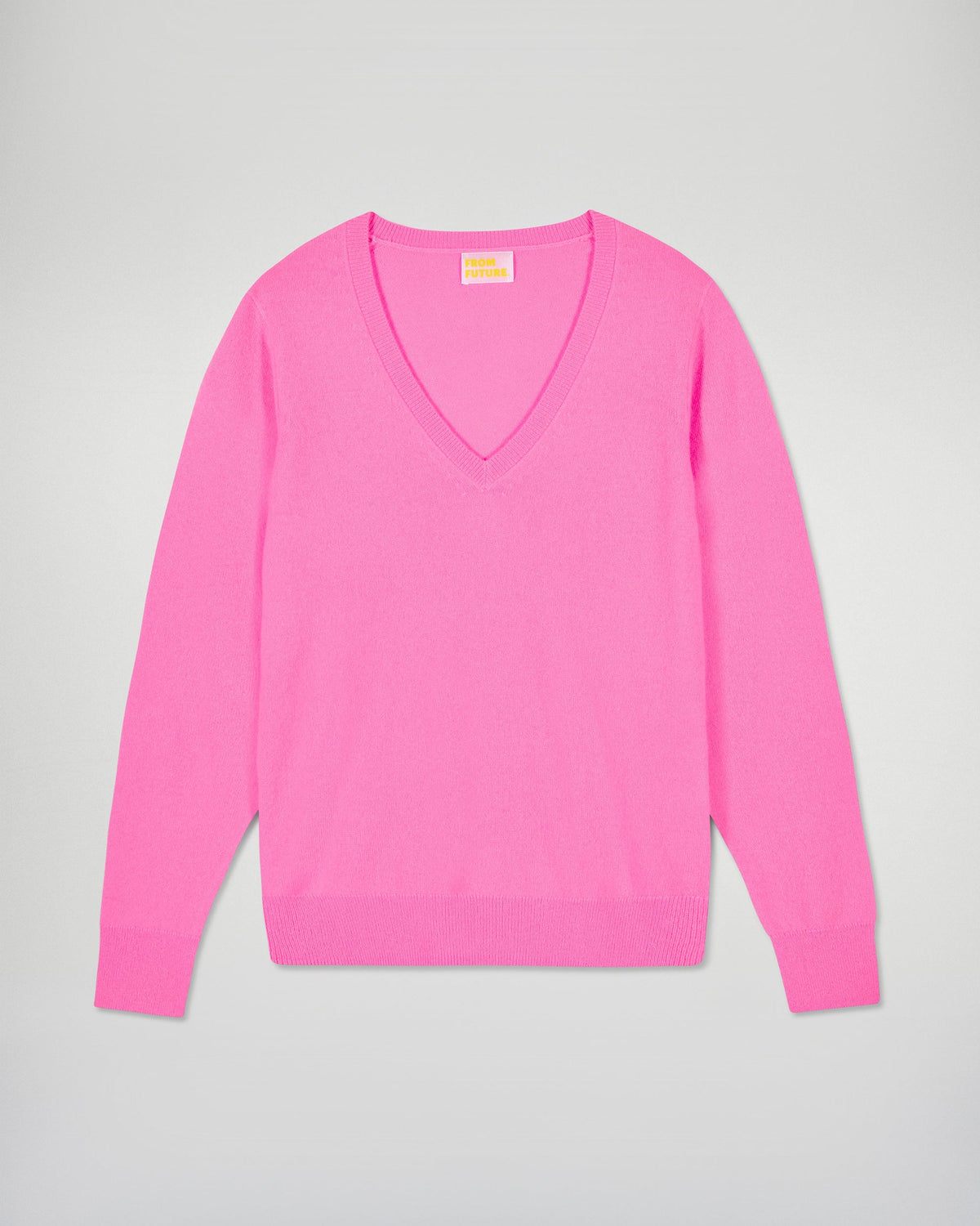 Jersey de cuello en V - Fantasy Pink - Mujer