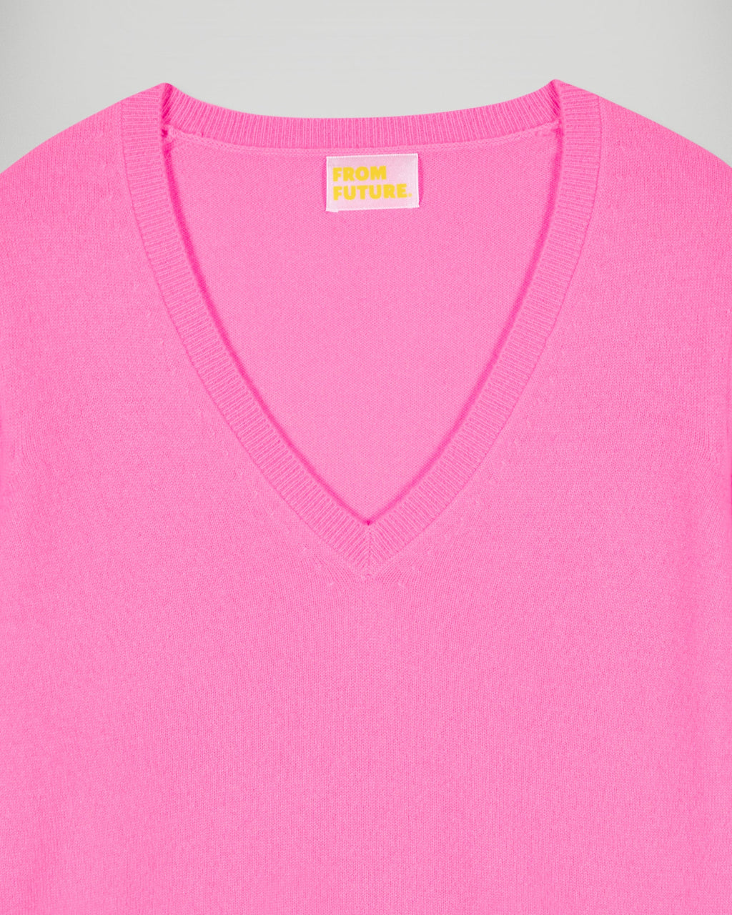 Jersey de cuello en V - Fantasy Pink - Mujer