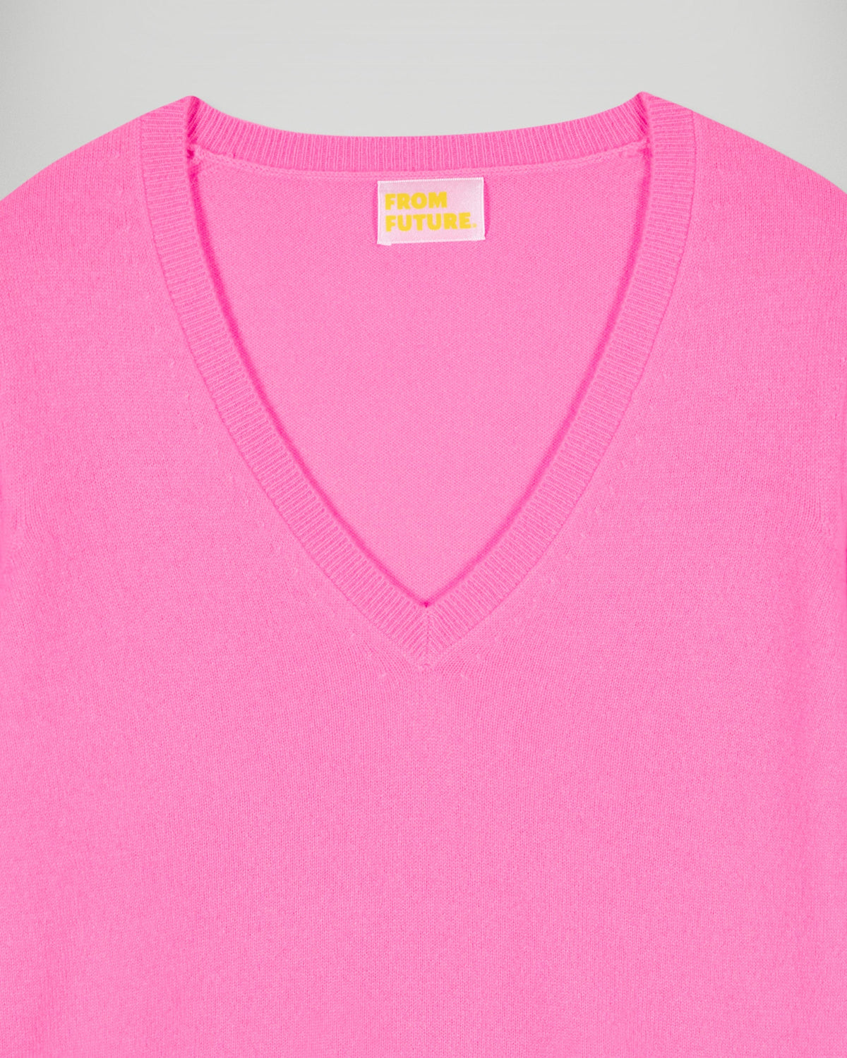 Jersey de cuello en V - Fantasy Pink - Mujer