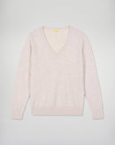 Pull Col V - Ecru Chiné - Femme