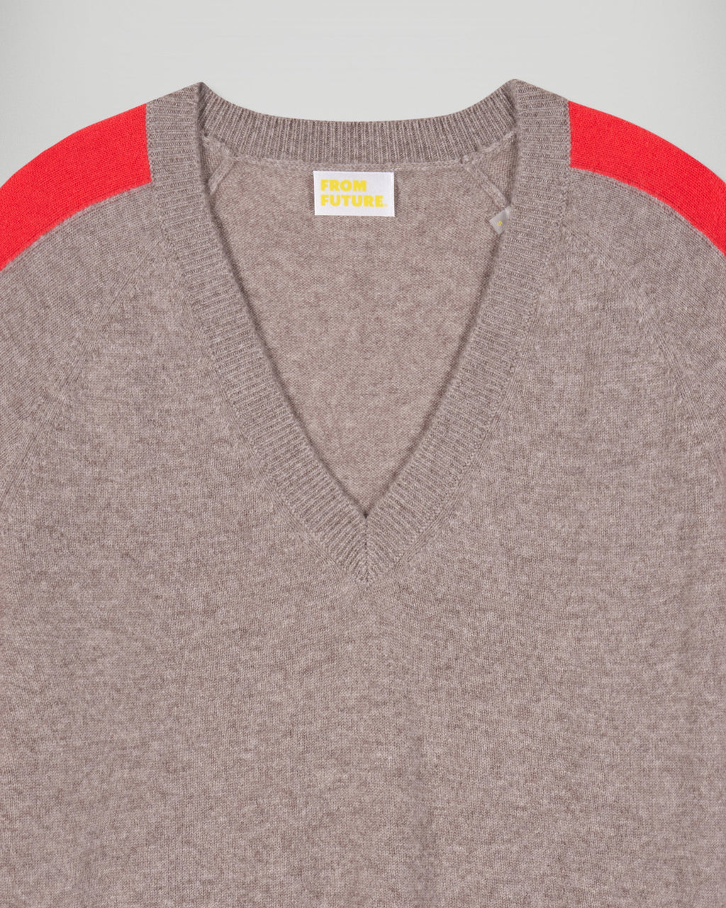 Jersey de cuello en V - Topo jaspeado - Mujer